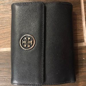 Tory Burch black saffiano wallet